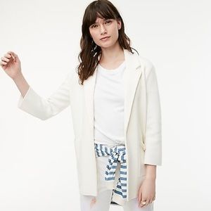 J Crew Sophie open-front Sweater-blazer Ivory XXS
